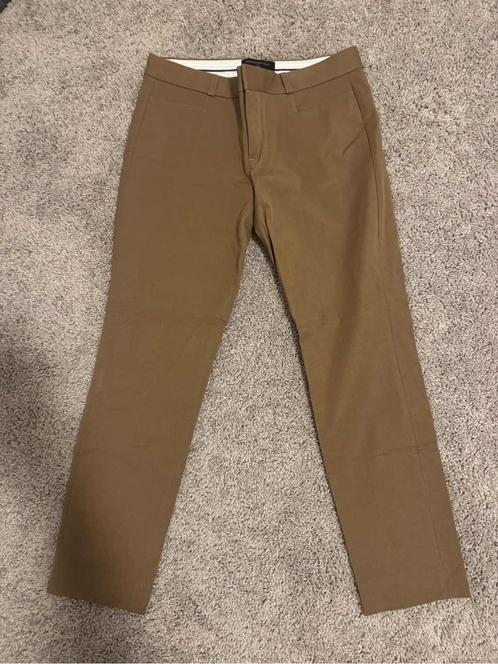 Banana Republic Sloan Pants Light Brown Camel Size 6 Like New